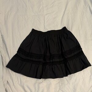 Kobi Halperin Black A-Line Skirt